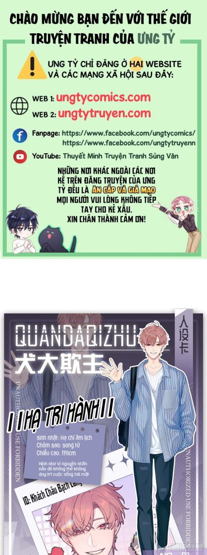 Chó Lớn Bắt Nạt Chủ giới thiệu nhân vật - Next Văn Án